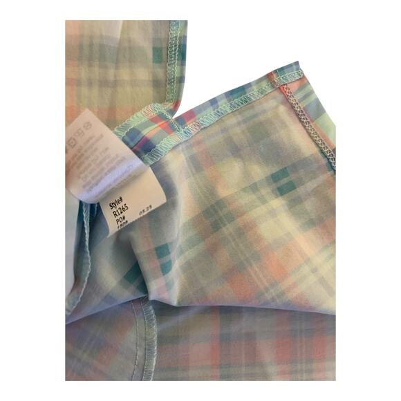 RNWK Renwick Sport Golf Performance Madras Polo Dress NWT Size L Retail $125 - Picture 5 of 9